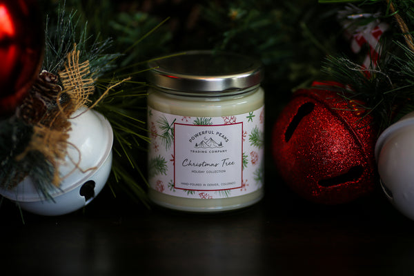 Christmas Tree - Fir | Evergreen | Lemon Peel - 8 oz. Soy Wax Candle