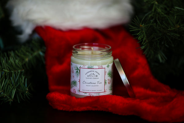 Christmas Tree - Fir | Evergreen | Lemon Peel - 8 oz. Soy Wax Candle