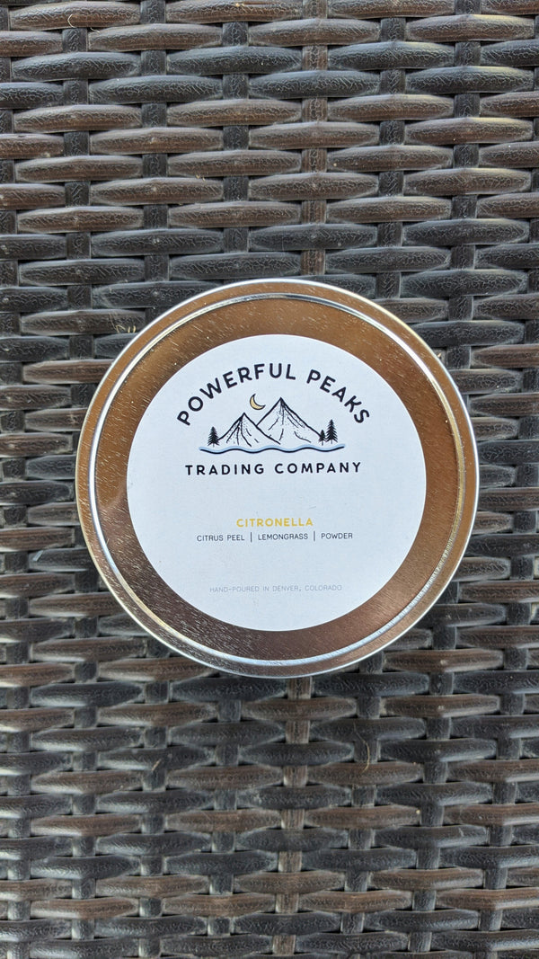 Citronella - Citrus Peel | Lemongrass | Powder - 13 oz. Soy Wax Candle