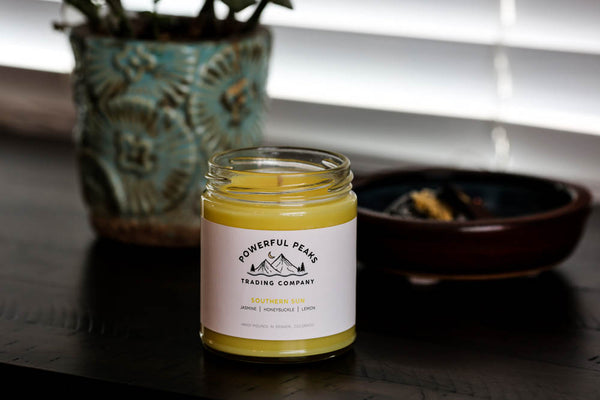 Southern Sun - Lemon | Jasmine | Honeysuckle - 8 oz. Soy Wax Candle