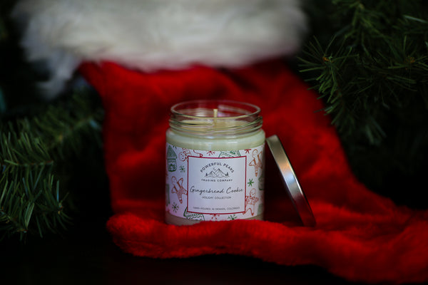 Gingerbread Cookie - Ginger | Cinnamon | Almond - 8 oz. Soy Wax Candle