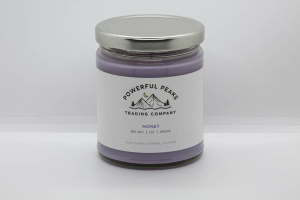 Monet - Sea Salt | Lily | Orchid - 8 oz. Soy Wax Candle
